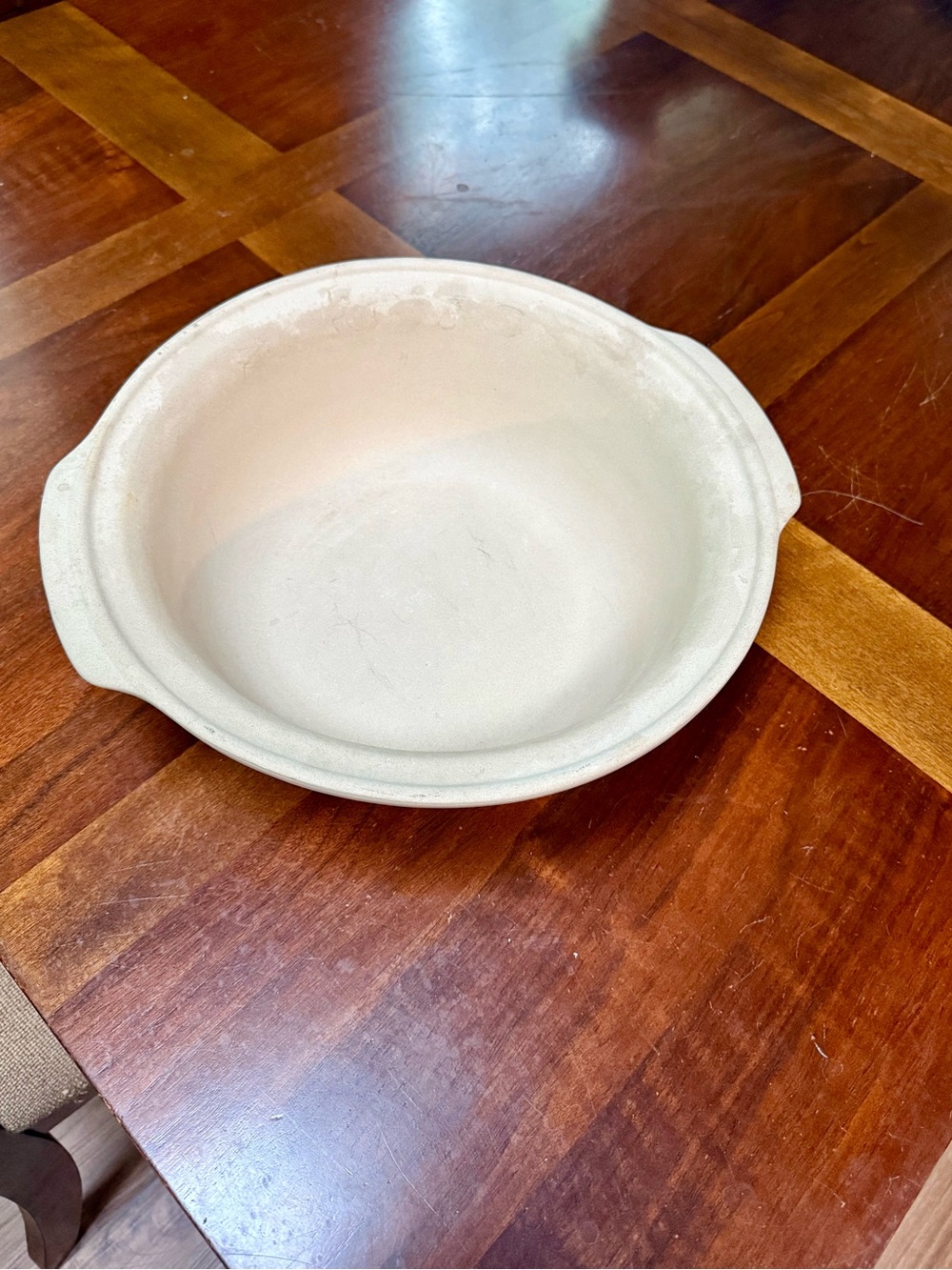 Vintage The Pampered Chef Heritage Collection Stoneware Baking Bowl with Handles